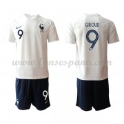 Equipaciones De Futbol Para Niños Francia 2021 Olivier Giroud 9 Camiseta Segunda..